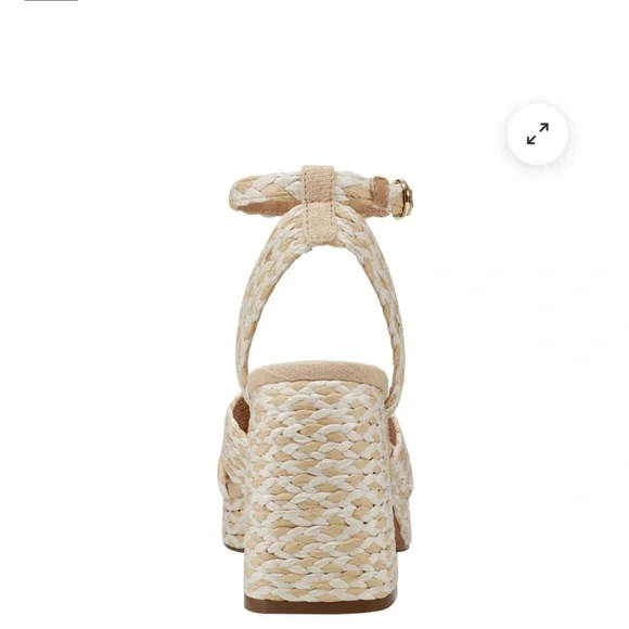 Marc Fisher - Janie Woven Platform Sandals - Size 8 - Picture 4 of 7